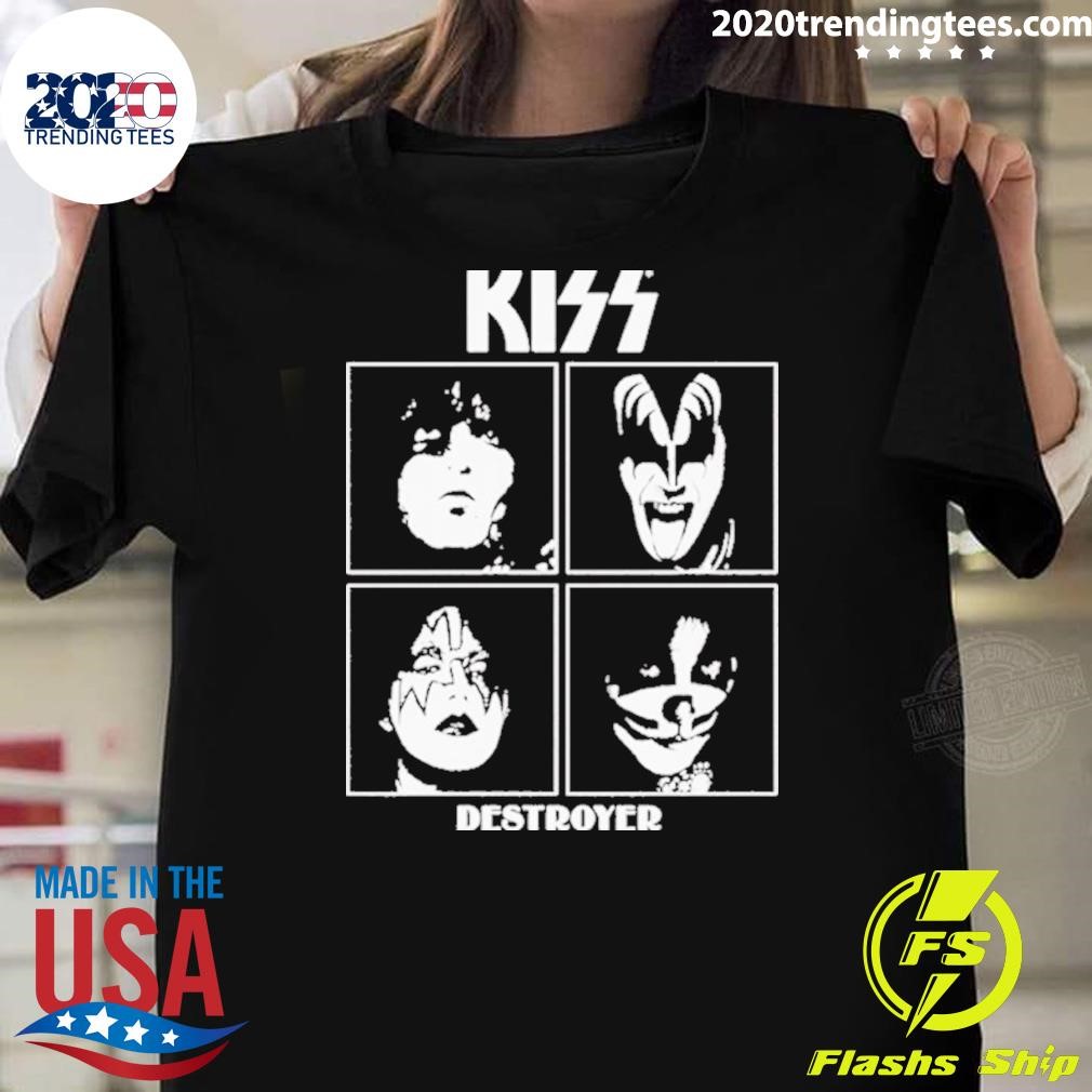 Funny Kiss Rock and Roll Party 2204 T-shirt