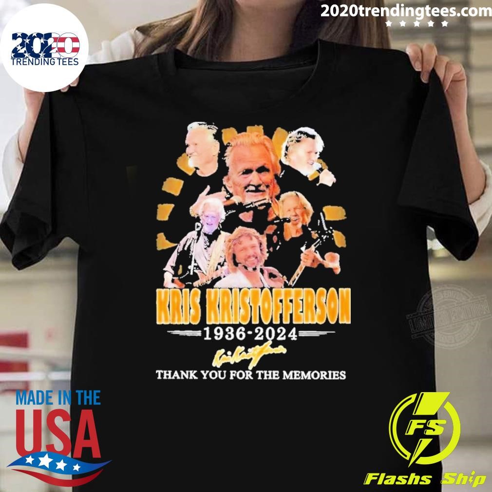 Funny Kris Kristofferson 1936-2024 Signature T-Shirt