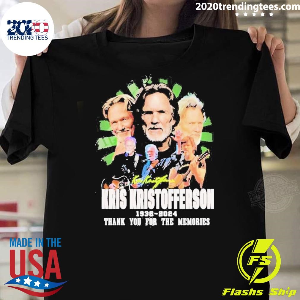 Funny Kris Kristofferson 1936-2024 Thank You For The Memories T-shirt