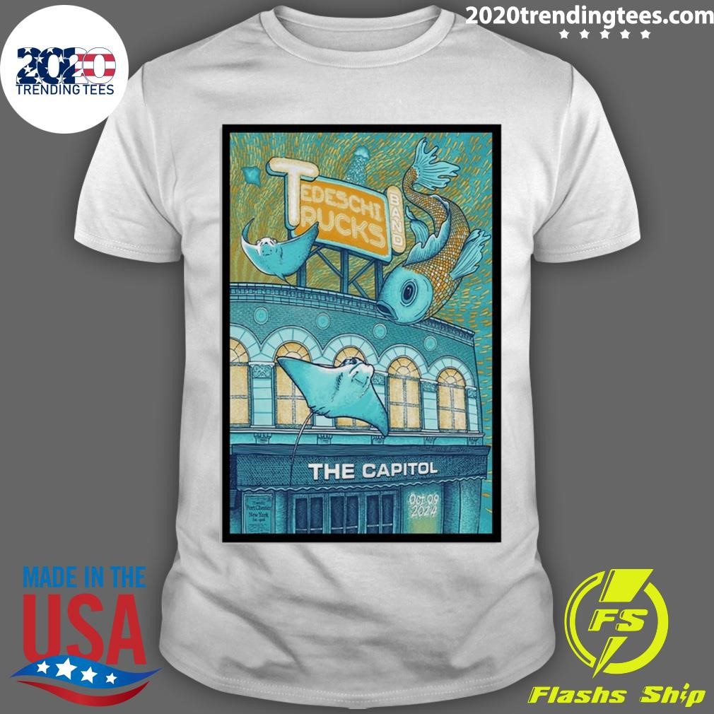 Funny Limited Poster Oct 09 2024 Port Chester, NY Tedeschi Trucks Band Show The Capitol Theatre T-shirt