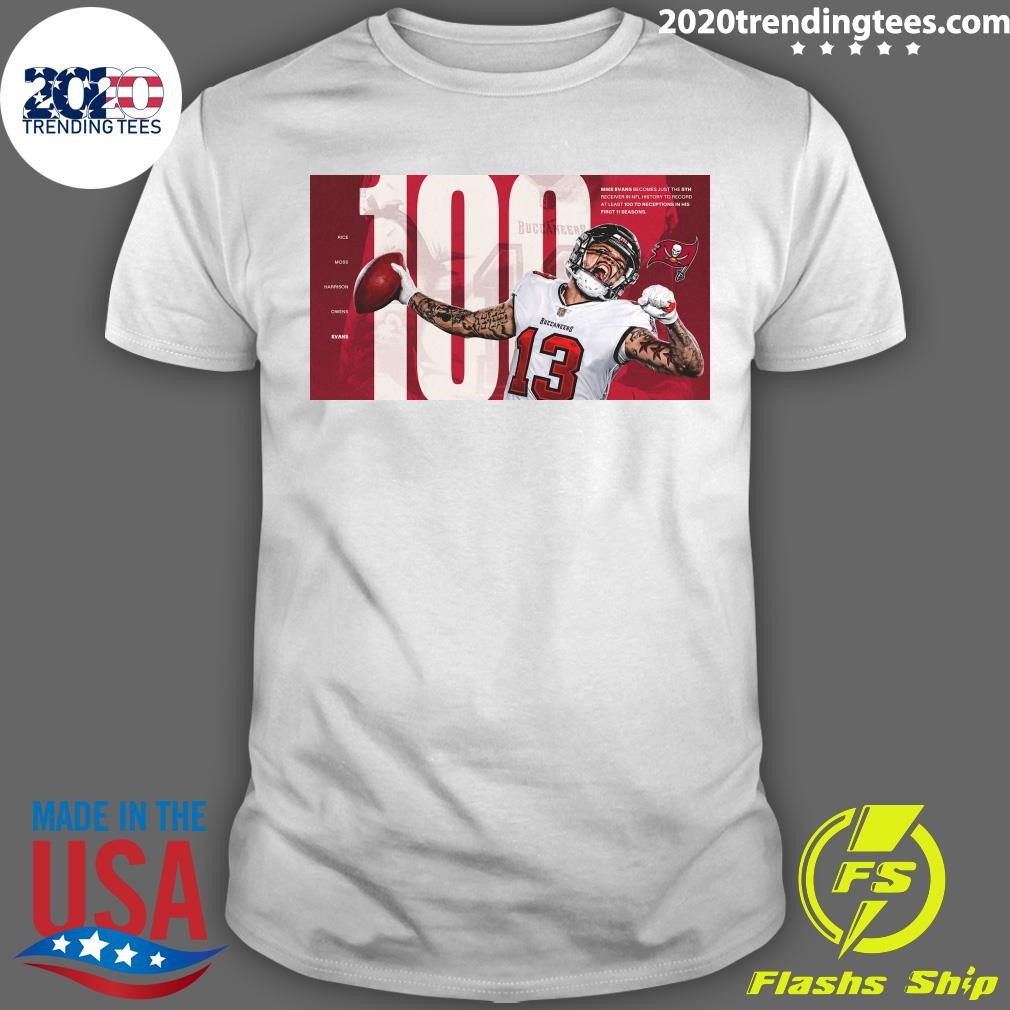 Funny Mike Evans Joins Elite Group of NFL Legends with 100 TD Catches T-shirt