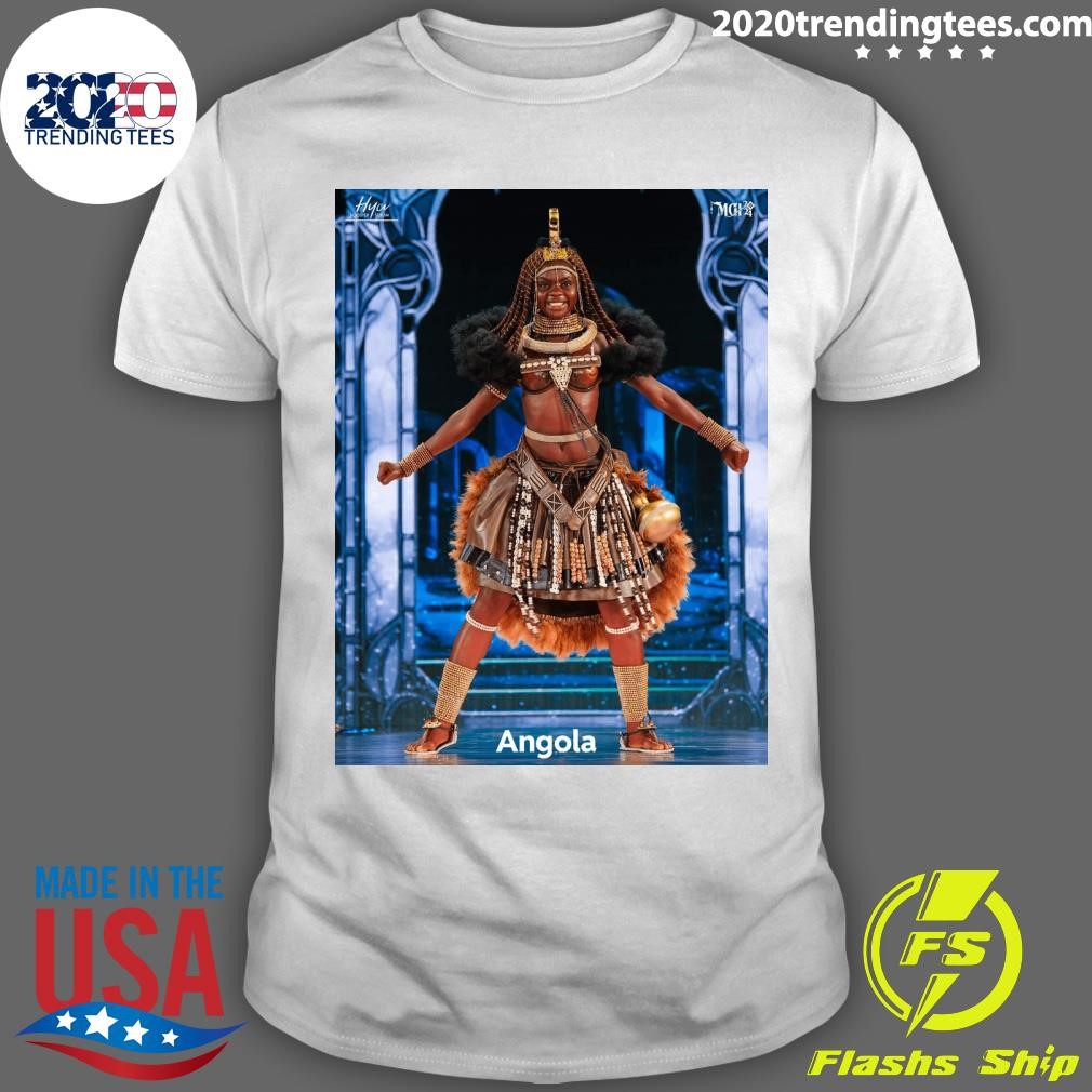 Funny Miss Grand International 2024 National Costume Competition Angola T-shirt