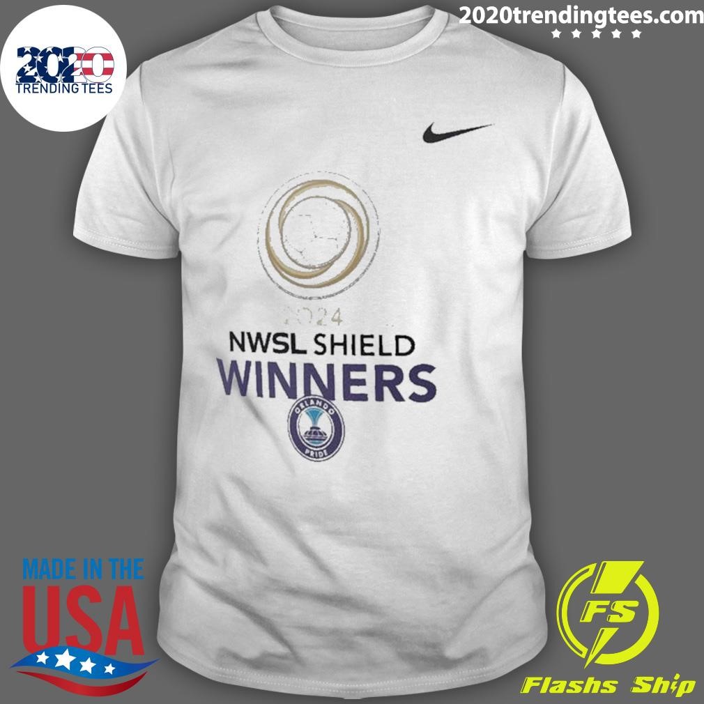 Funny Nike Orlando Pride 2024 Nwsl Shield Winners 2024 T-shirt