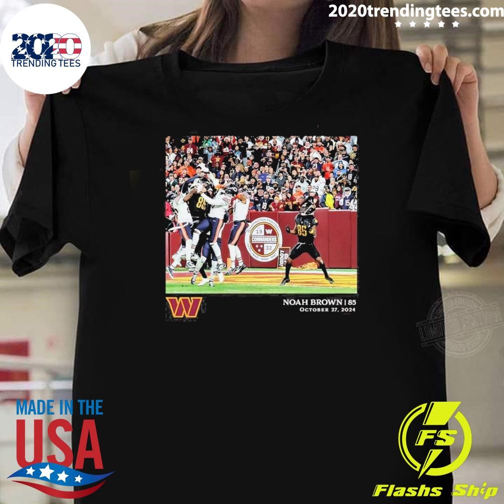 Funny Noah Brown Washington Commanders Nfl Flash Features Week 8 T-shirt