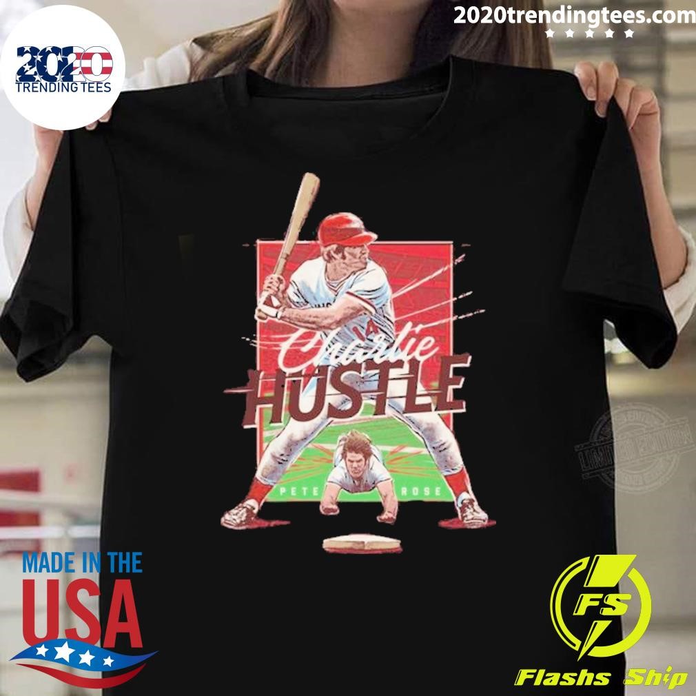 Funny Pete Rose Cincinnati Reds Charlie Hustle 2024 T-shirt