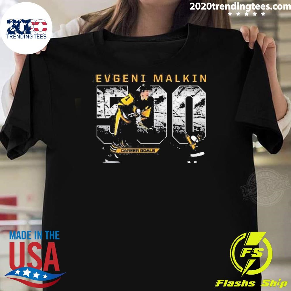 Funny Premium Evgeni Malkin Pittsburgh Penguins 500 Goals 2024 T-shirt