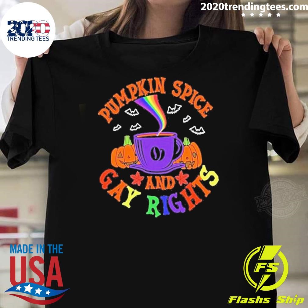 Funny Pumpkin Spice and Gay Rights 2204 T-shirt