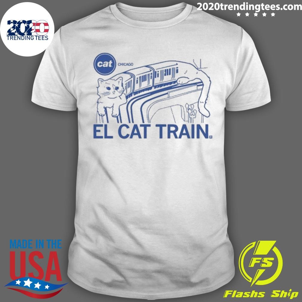 Funny Raygun El Cat Train T-shirt