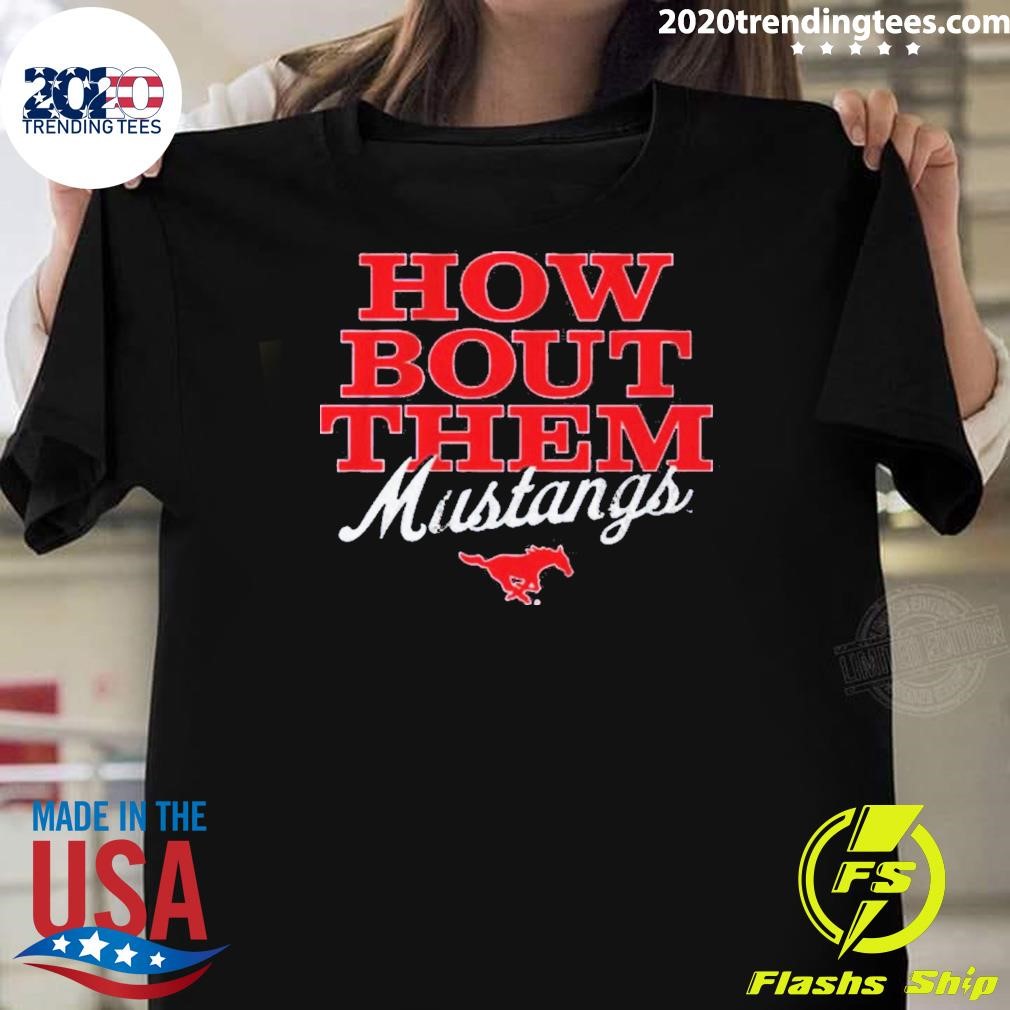 Funny Smu Football How Bout Them Mustangs 2024 T-shirt