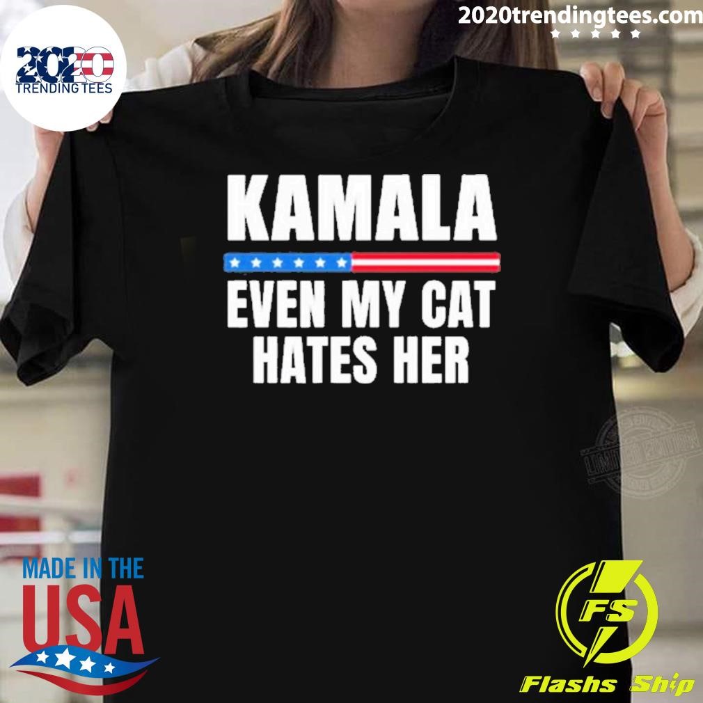 Funny Susan Espo Kamala Even My Cat Hates Her 2024 T-shirt