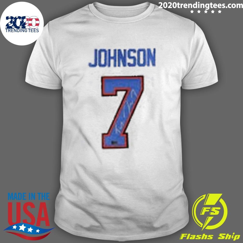 Funny Taron Johnson Signed Jersey T-shirt