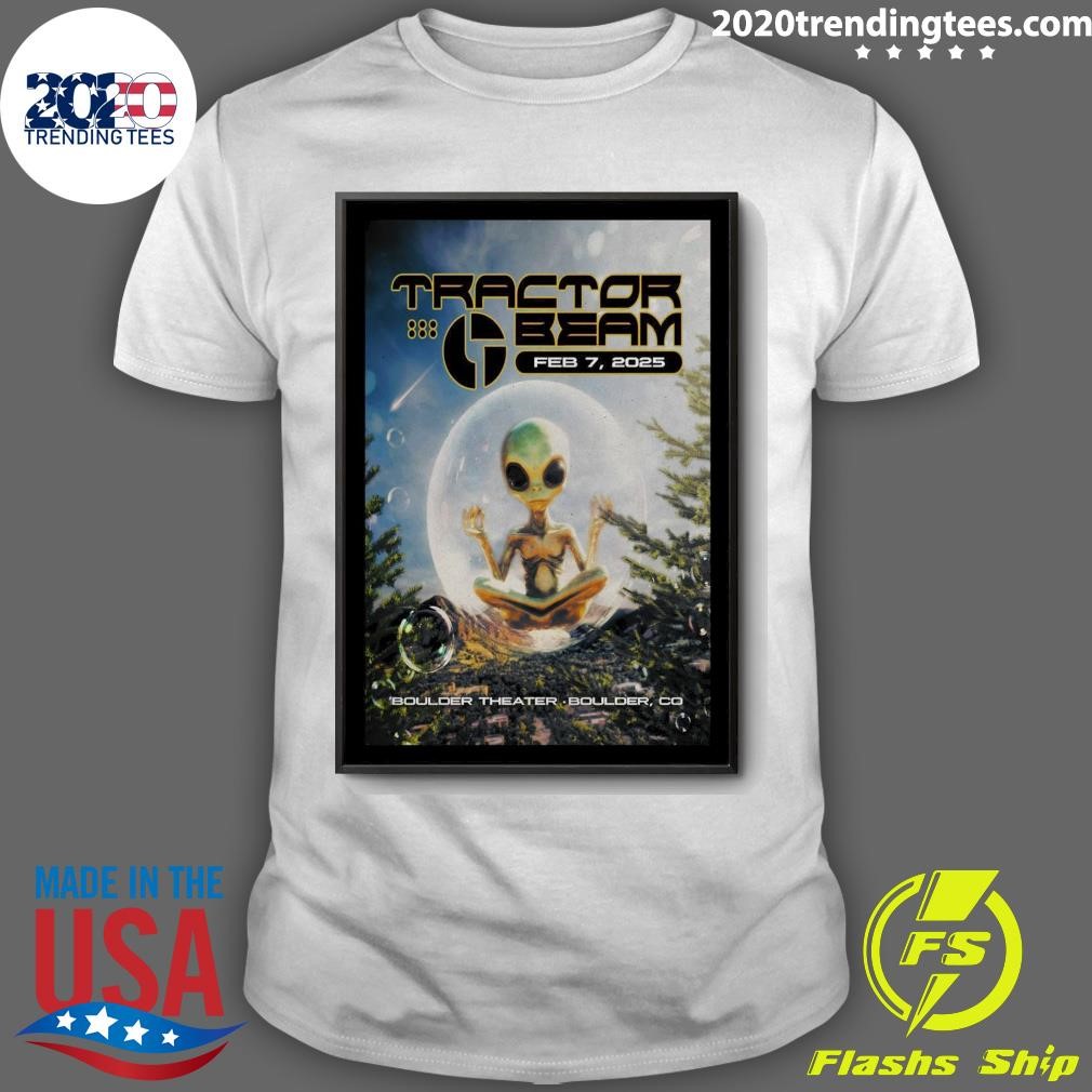 Funny Tractor Beam At Boulder Theater On Feb 7 2025 In Boulder, CO T-shirt