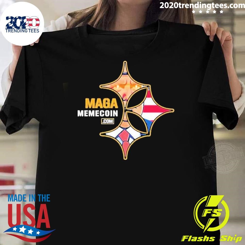 Funny Trump Maga Memecoin Com 2024 T-shirt