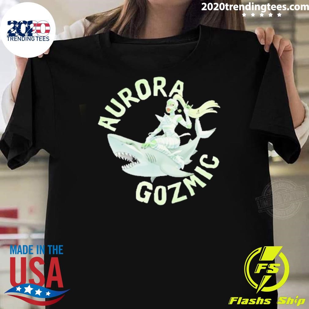 Nice Aurora Comic Mommy Shark 2024 T-Shirt