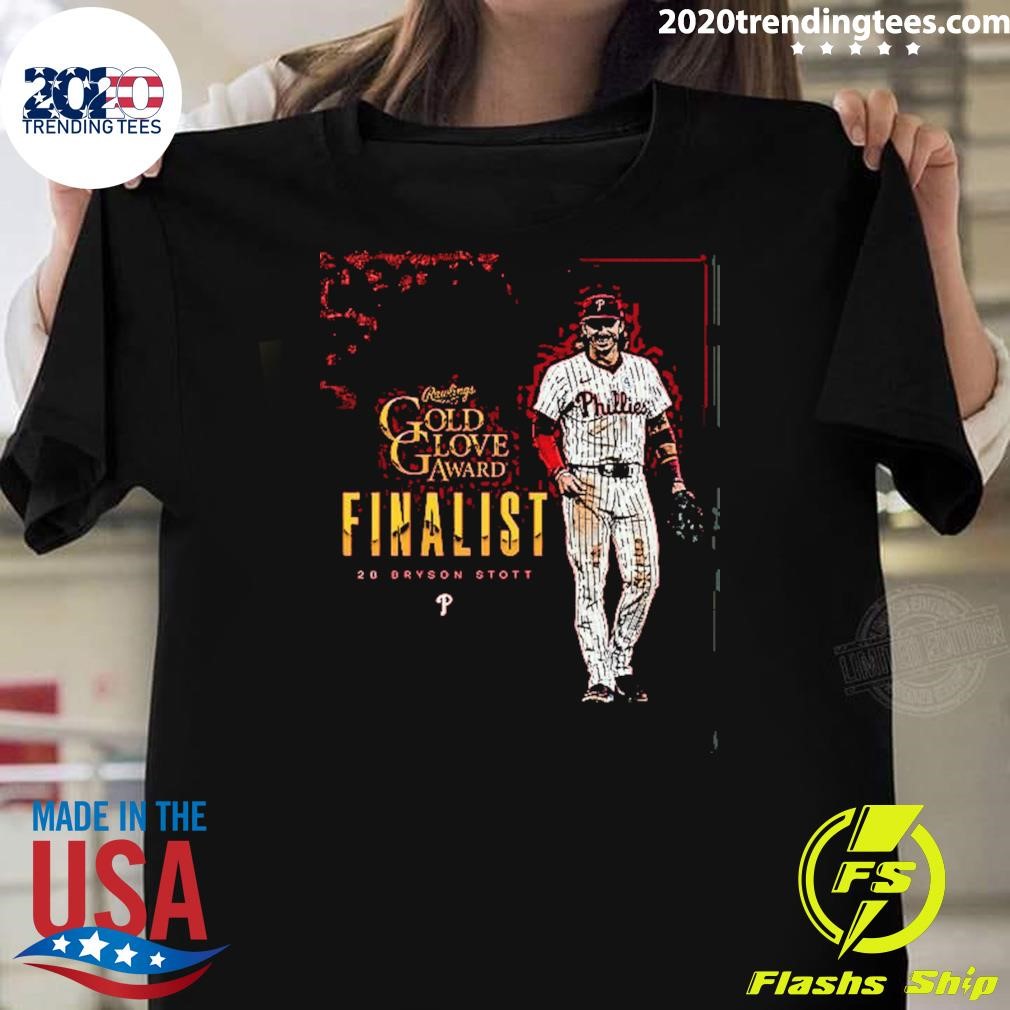 Nice Bryson Stott Philadelphia Phillies Gold Glove Award Finalist 2024 T-shirt