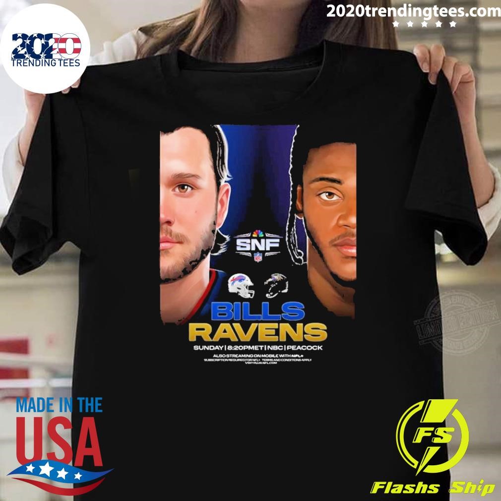 Nice Buffalo Bills Vs Baltimore Ravens Gameday Week 4 2024 T-shirt