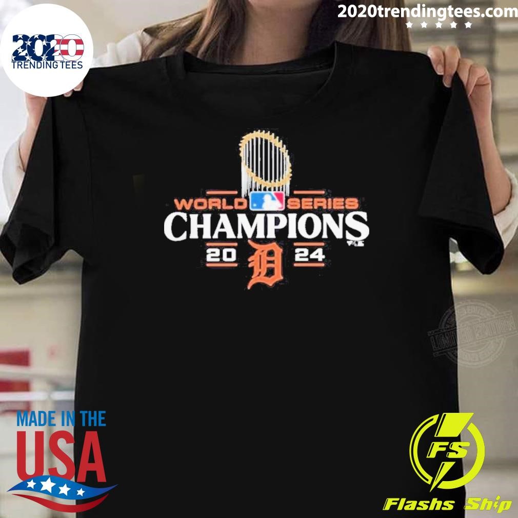 Nice Champions Logo Detroit Tigers 2024 World Series T-shirt