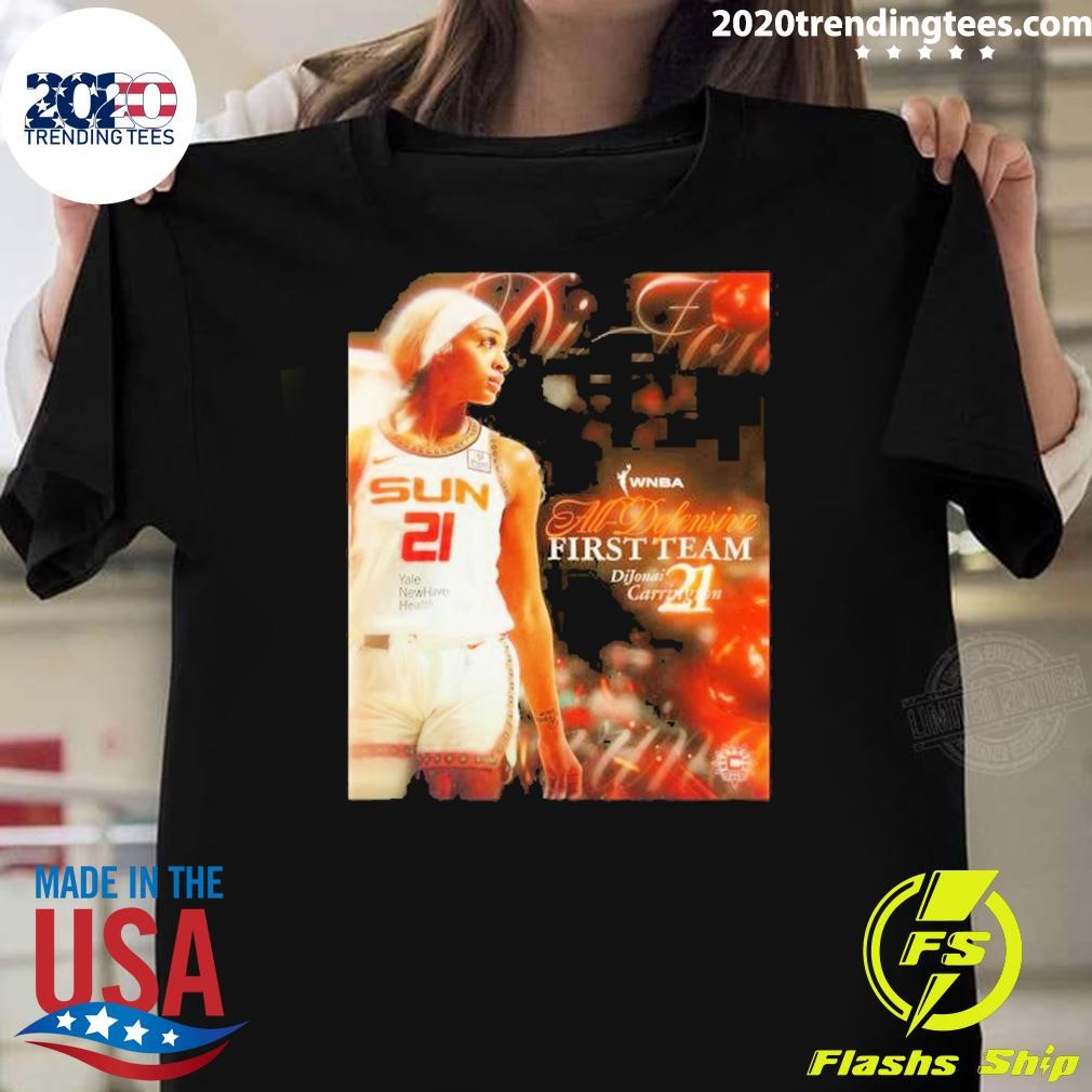 Nice Dijonai Carrington Wnba All Defensive First Team 2024 T-shirt