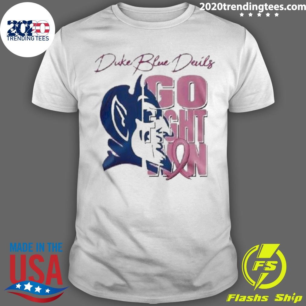 Nice Duke Blue Devils Tackle Breast Cancer Go Fight Win 2024 T-Shirt