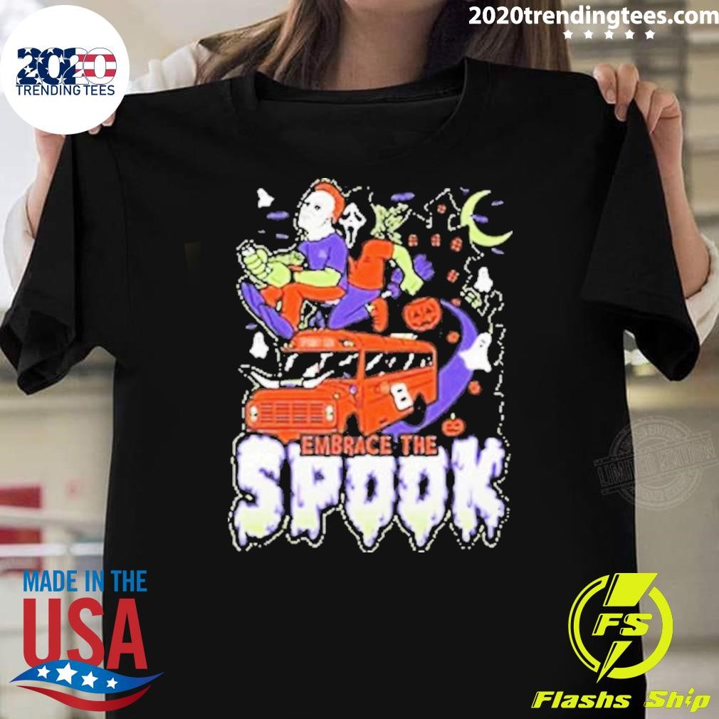 Nice Embrace The Spooktober Spooky Halloween 2024 T-shirt