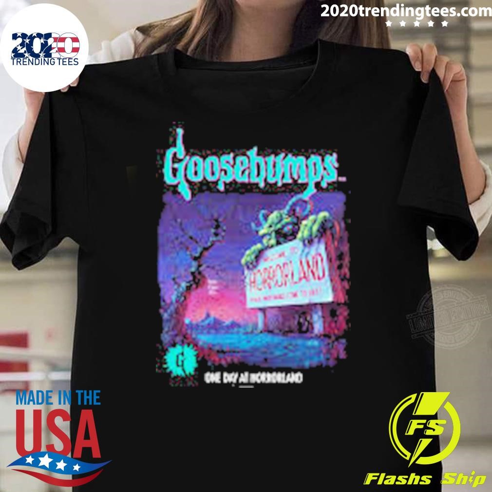 Nice Goosebumps Classic One Day At Horrorland T-shirt