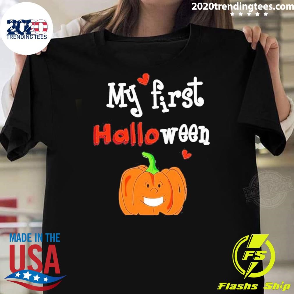 Nice Halloween Pumpkin My First 2024 T-shirt