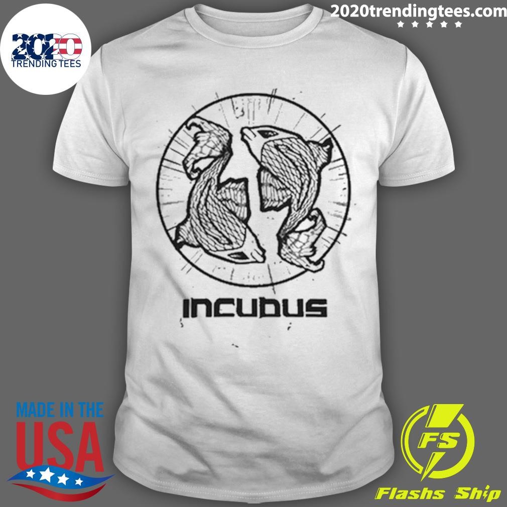 Nice Incubus Morning View Koi Fish Mustard T-shirt