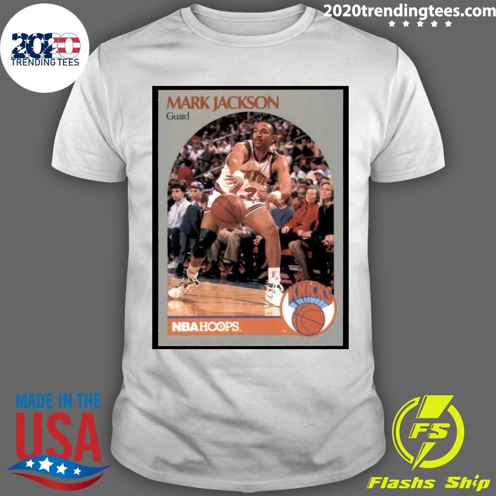 Nice Infamous Menendez Brothers Card 1990 91 Hoops Basketball Card #205 Mark Jackson NY Knicks Vintage T-shirt