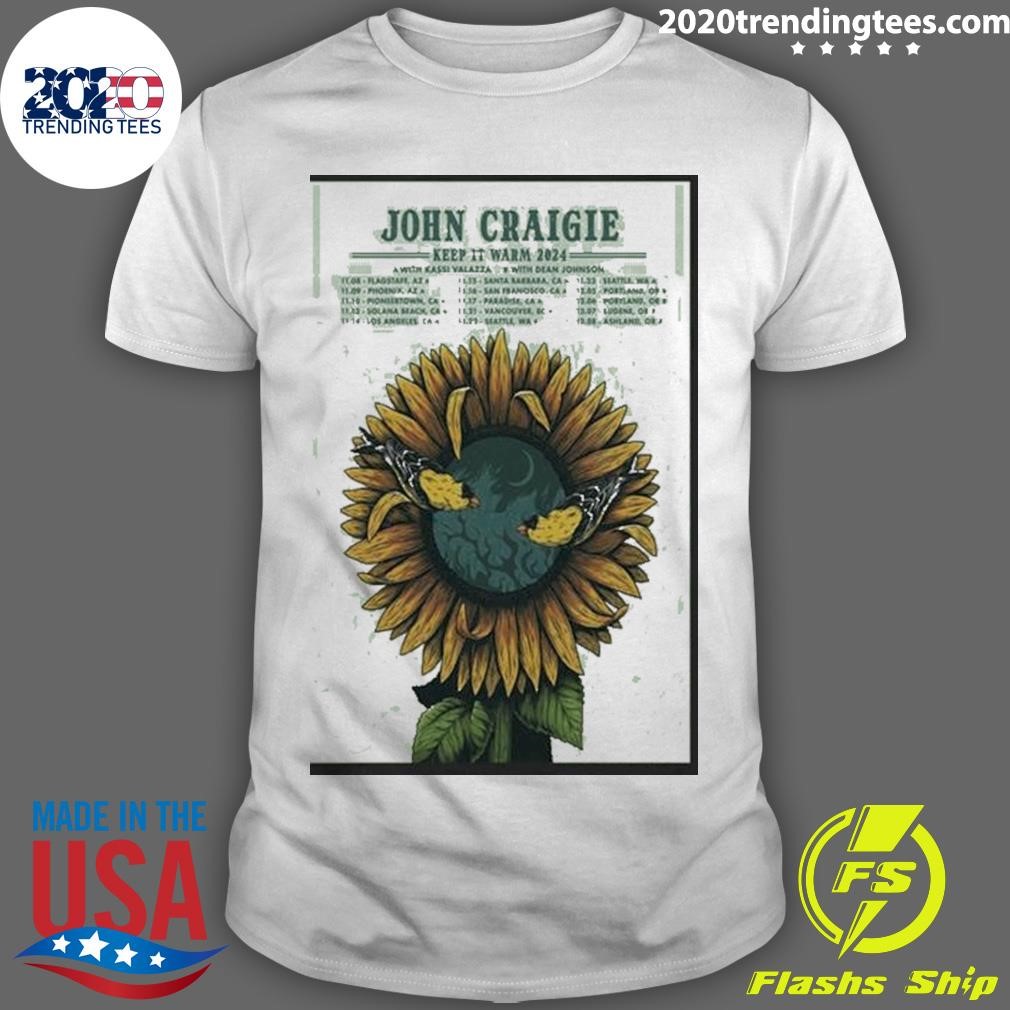 Nice John Craigie Keep It Warm Tour 2024 Poster T-shirt