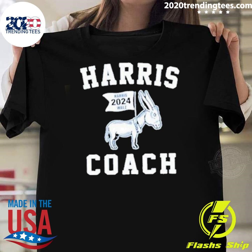 Nice Kamala Harris Tim Walz 2024 Coach Election T-Shirt