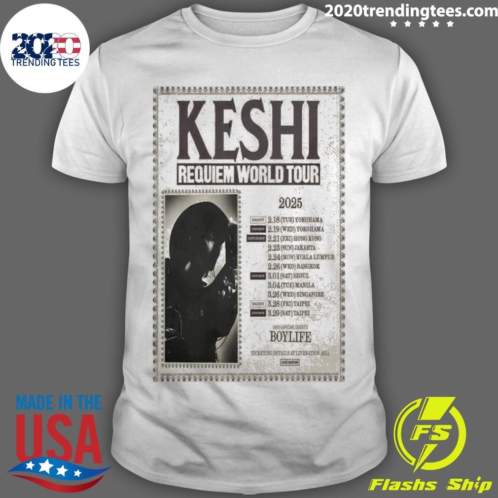 Nice Keshi Requiem World Tour 2025 New T-shirt