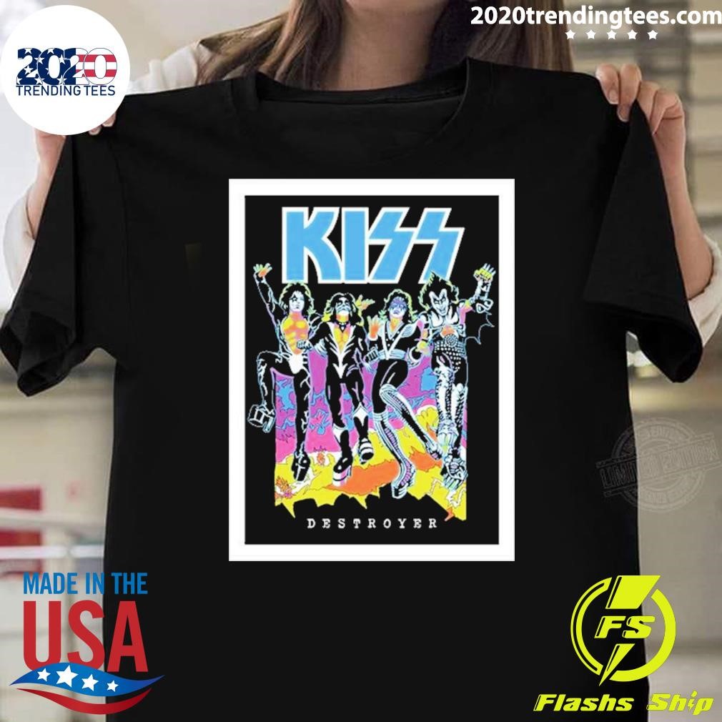 Nice Kiss Destroyer Flocked Blacklight Poster 2204 T-shirt