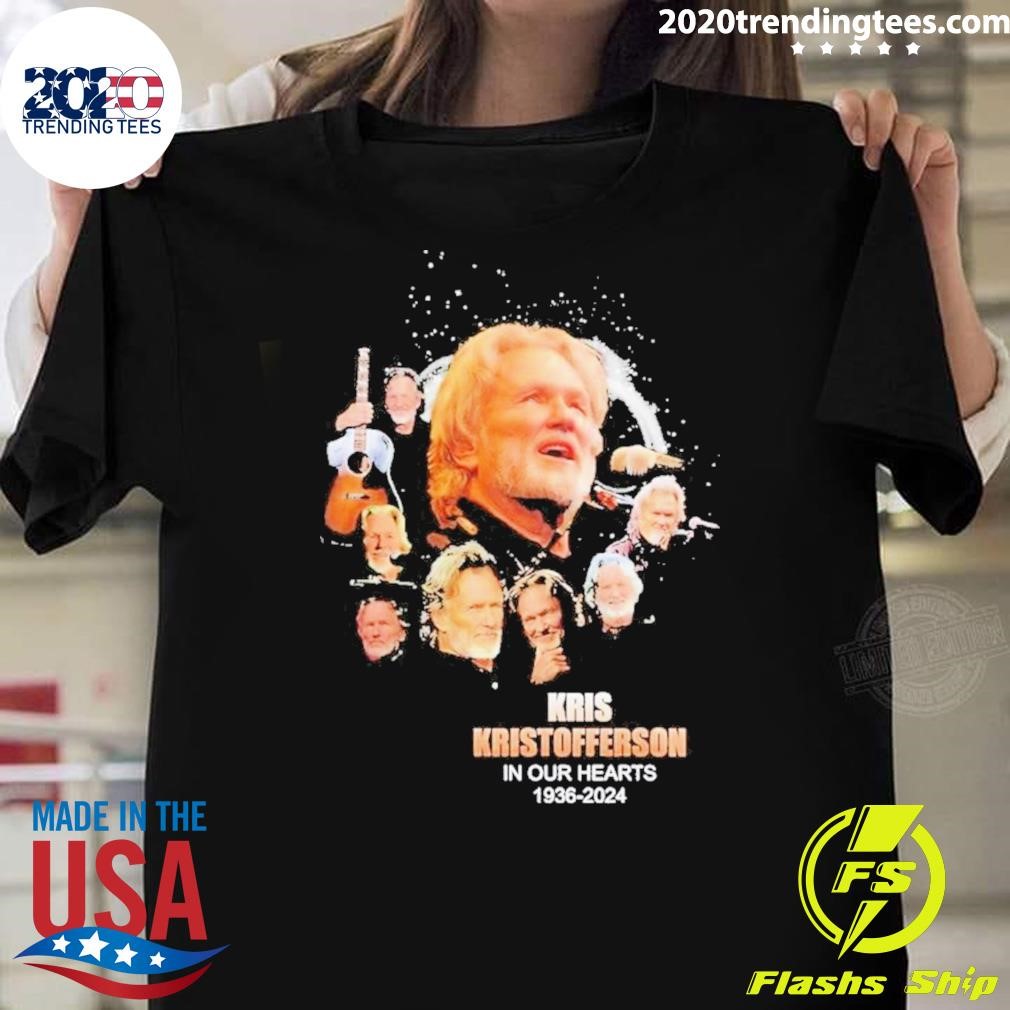 Nice Kris Kristofferson In Our Hearts 1959-2024 T-shirt