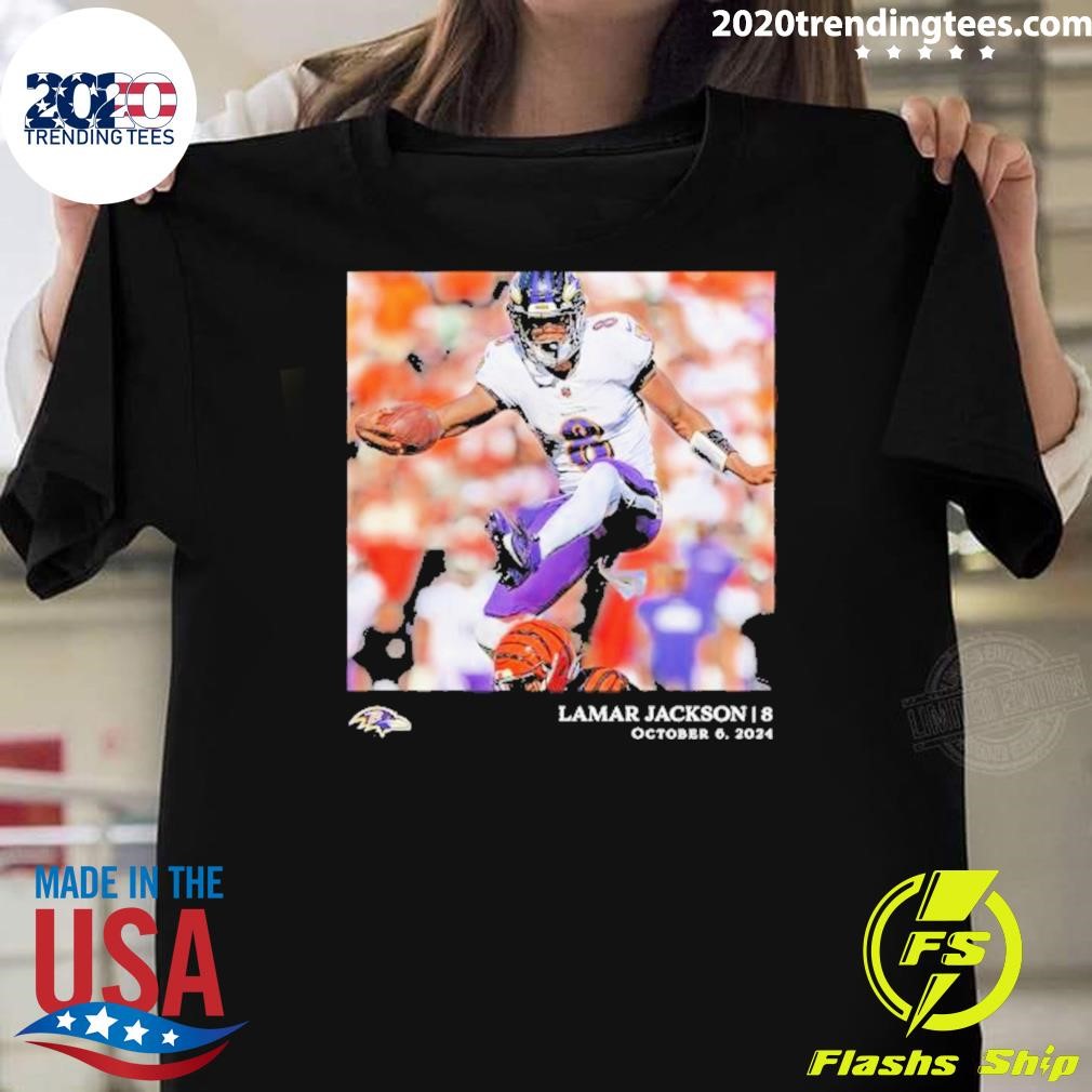 Nice Lamar Jackson Baltimore Ravens Nfl Flash Features Week 5 T-shirt