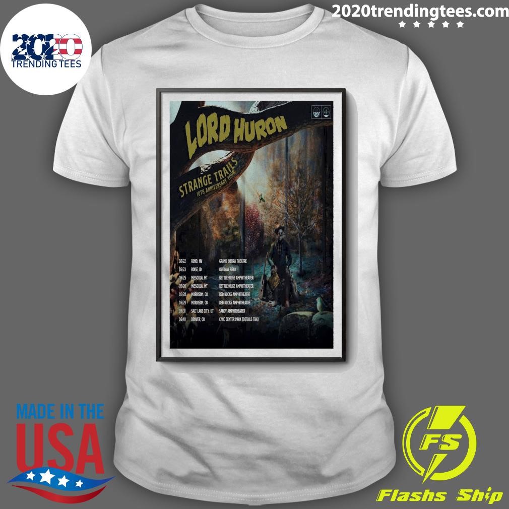 Nice Lord Huron Strange Trails 10th Anniversary 2025 Tour T-shirt