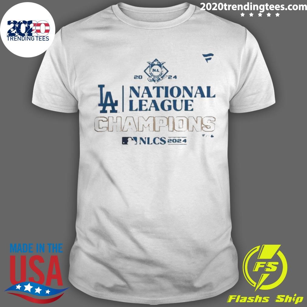 Nice Los Angeles Dodgers 2024 National League Champions Locker Room Logo Tee T-shirt