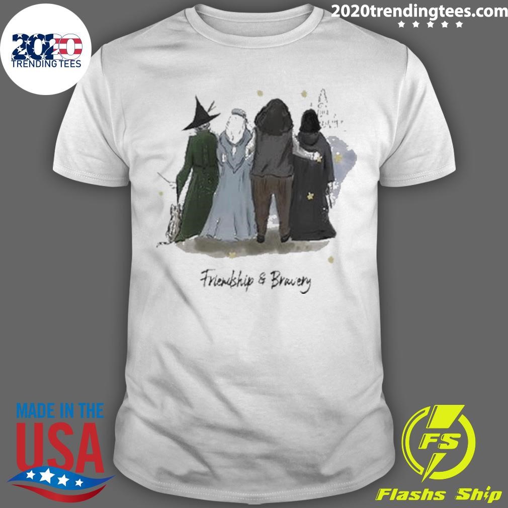 Nice Mcgonagall Friendship And Bravery Rest In Peace Maggie Smith 2024 T-shirt