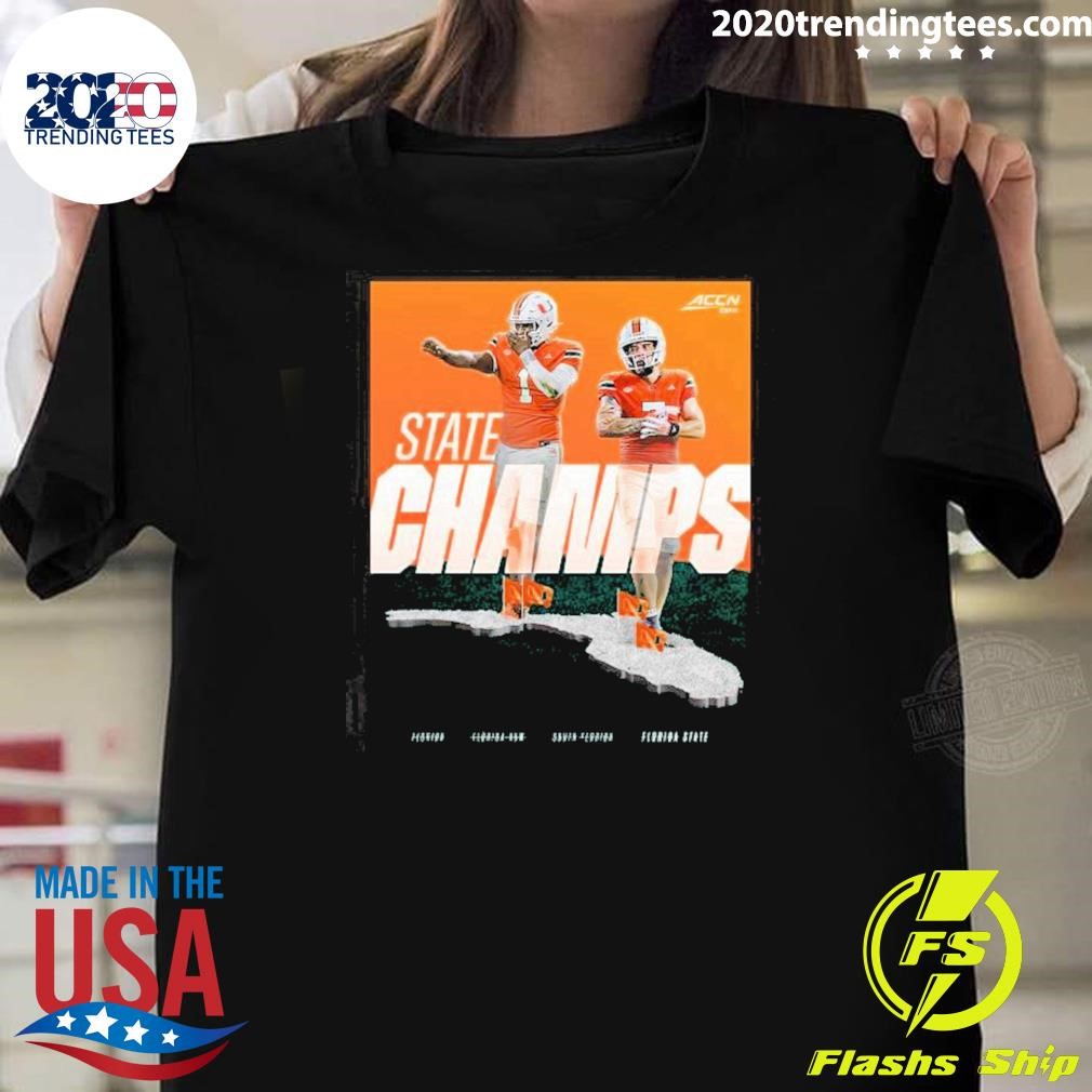 Nice Miami Hurricanes 2024 Acc State Champions T-shirt