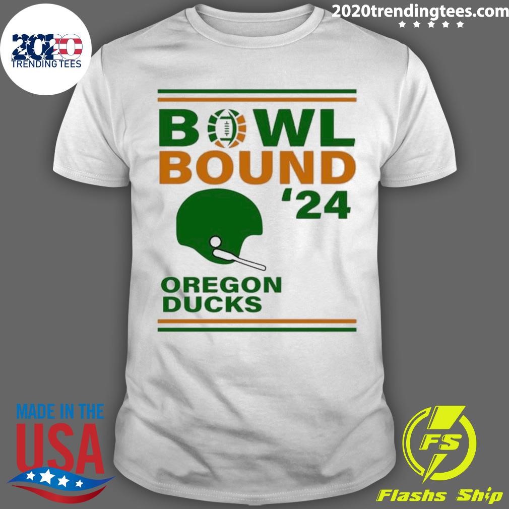 Nice Oregon Ducks 2024 Bowl Bound Helmet T-shirt