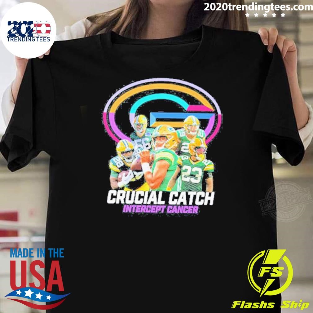 Nice Packers Crucial Catch Intercept Cancer 2024 T-shirt