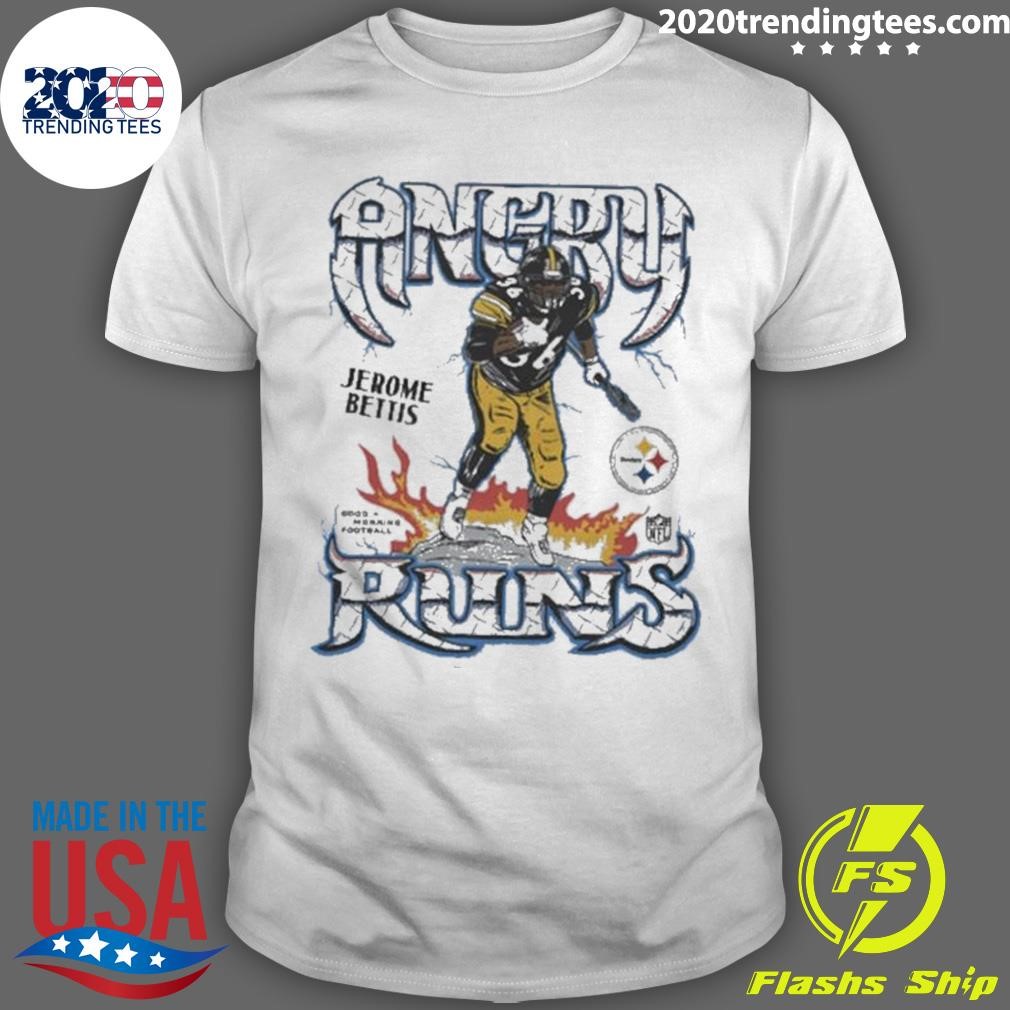 Nice Premium Angry Runs Steelers Jerome Bettis 2024 T-shirt