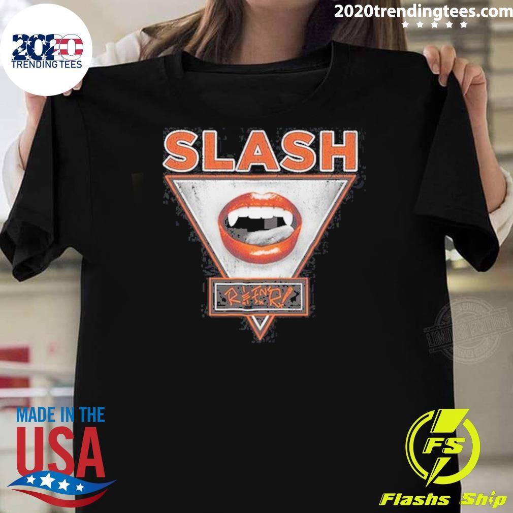 Nice Slash Lady Fangs Vintage Black 2024 T-shirt