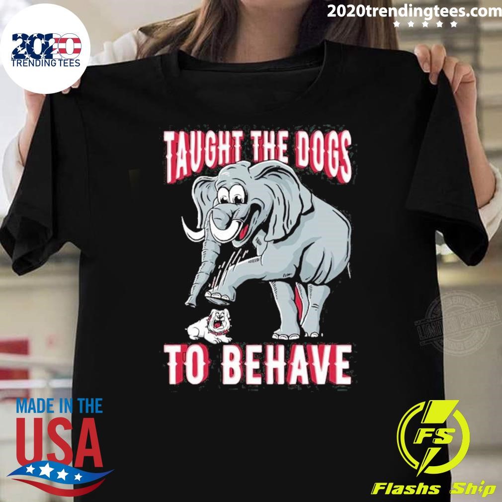 Nice Taught The Dogs To Behave Pocket 2024 T-shirt