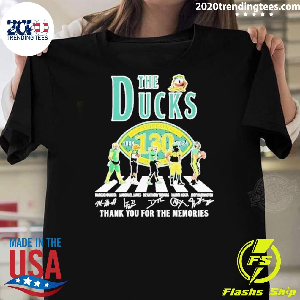 Nice The Ducks Thank You For The Memories Of 130 Years 2024 T-Shirt