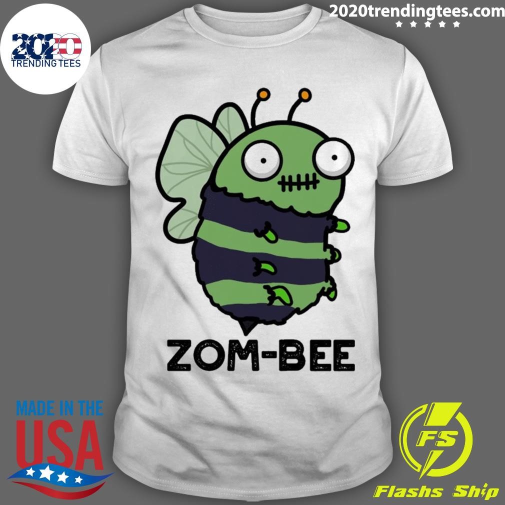 Nice Zom-Bee Cute Halloween Zombie Bee Pun T-shirt