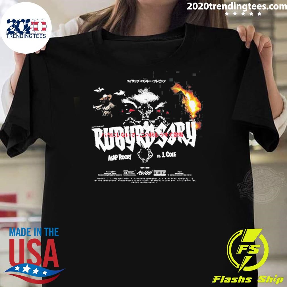 Official A$ap Rocky Ft J. Cole New Song Ruby Rosary 2024 T-shirt