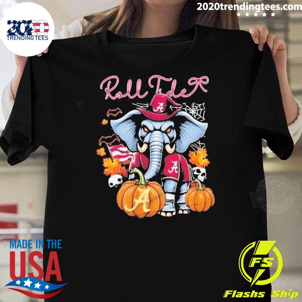 Official Alabama Crimson Tide Boo Roll Tide Halloween 2024 T-shirt