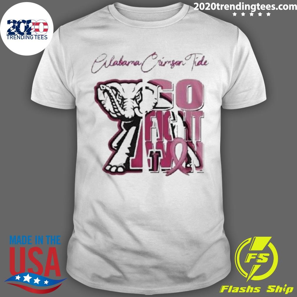 Official Alabama Crimson Tide Tackle Breast Cancer Go Fight Win 2024 T-Shirt