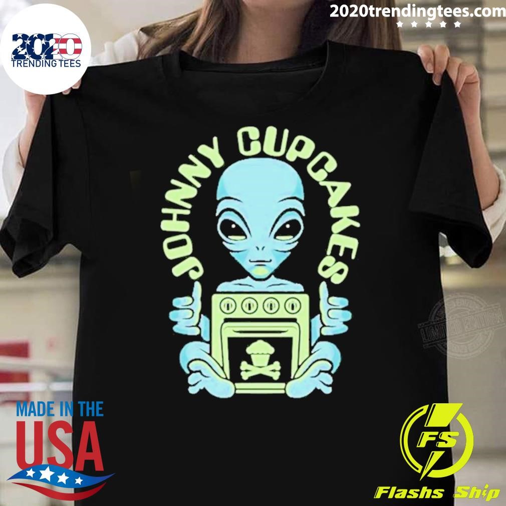 Official Alien Glow Johnny Cupcakes 2024 T-shirt