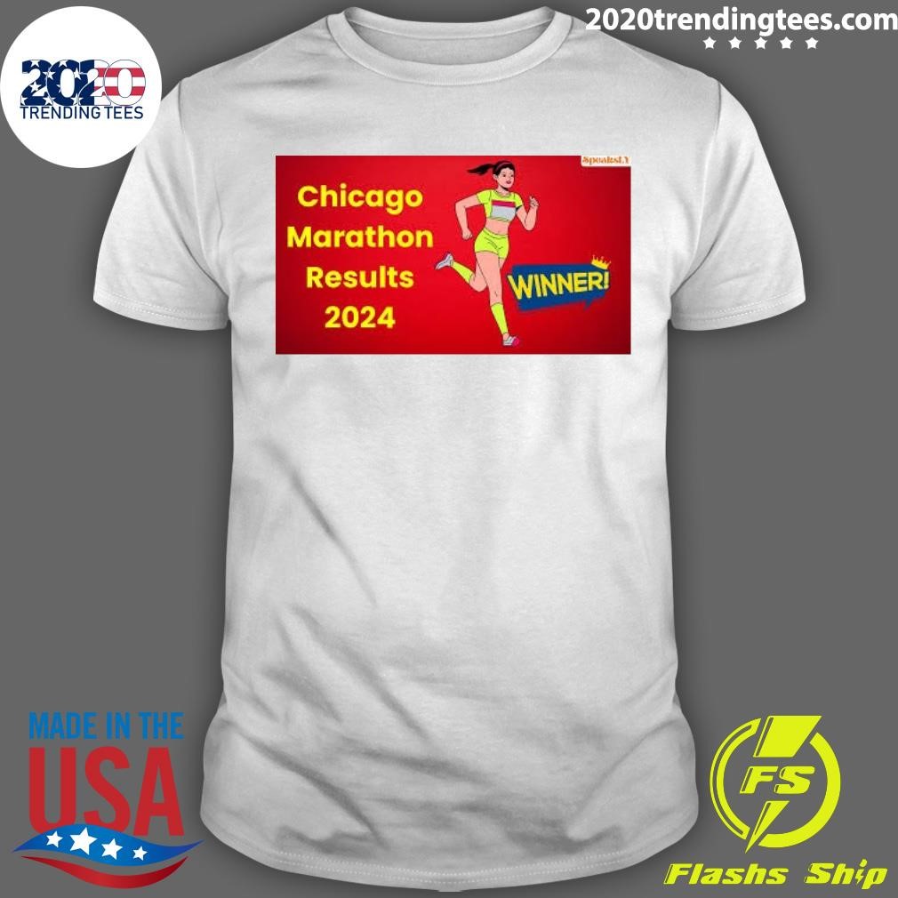 Official Chicago Marathon Results 2024 T-shirt